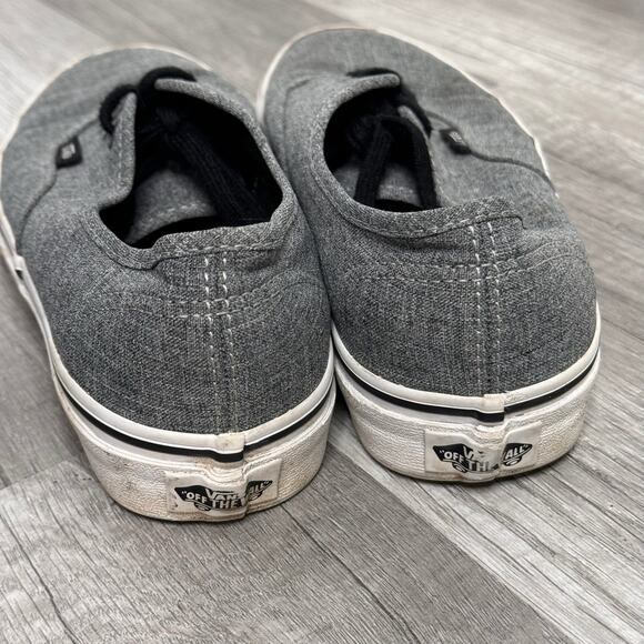 Vans Off The Wall Gray Classic Sneakers Low Top Women’s 6 1/2 - Picture 7 of 8